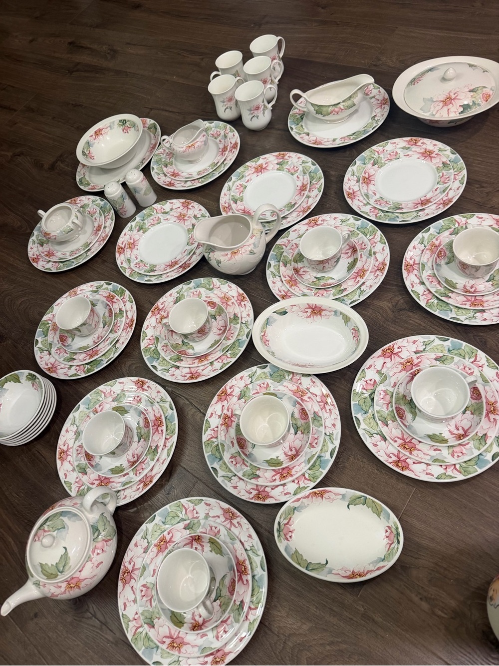 Katherine Pattern Dinnerware China Set by the Johnson Brothers